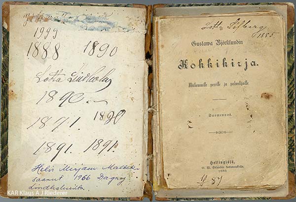 1890-luvun keittokirjojen pelastaminen: digitointi, 11/2011